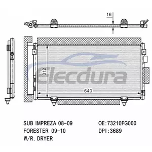 73210FG000 Subaru Forester 2009-2013 Klima Kondansat&ouml;r&uuml;