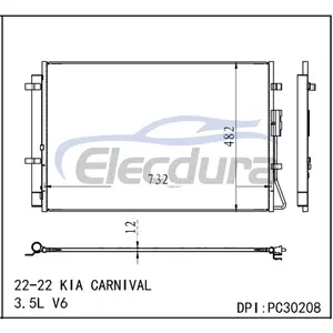 97606-R0150 Kia Carnival 2022 3,5L / V6 airco condensor
