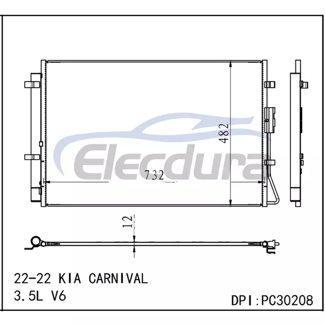 97606-R0150 Kia Carnival 2022 3.5L / V6 Condensator A/C