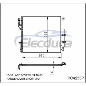 LR021824 Rover Landrover Lr4 2010-2016 Конденсер A/C