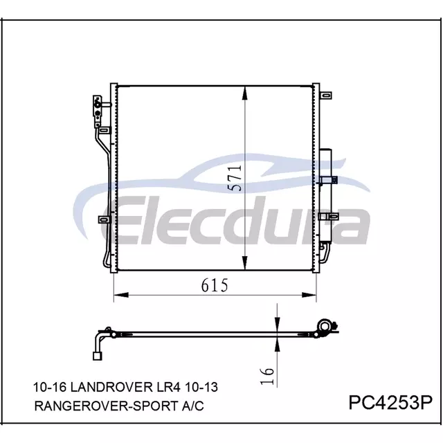 LR021824 Condensatore aria condizionata Rover Land Rover Lr4 2010-2016