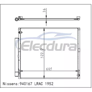 88461-60100 Toyota Land Cruiser Prado 120 2002+ Aircocondensor