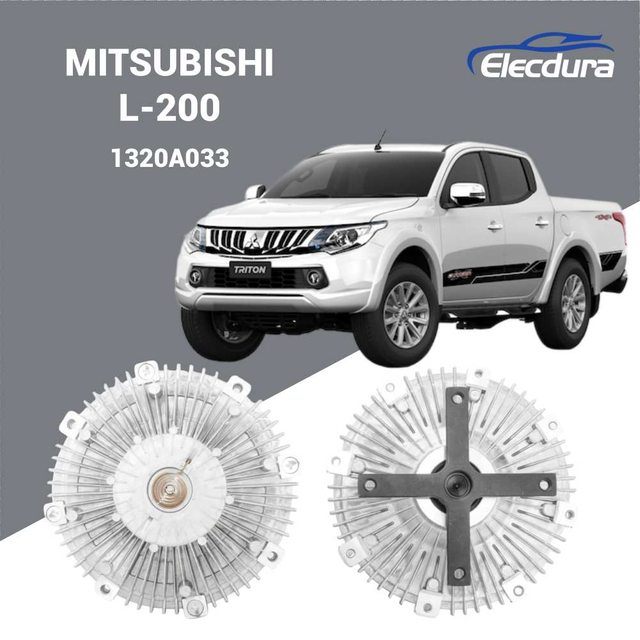 مجموعة قابض مروحة التبريد 1320A033 متوافقة مع موديلات الديزل Mitsubishi L200 Triton وPajero Dakar 3.2 من 2008 إلى 2023