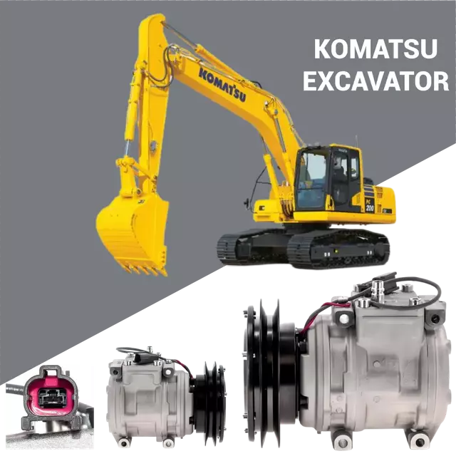 0K24261K00A 도매 장비 부품 공급을 위한 Komatsu A/C 압축기 부품시장 교체