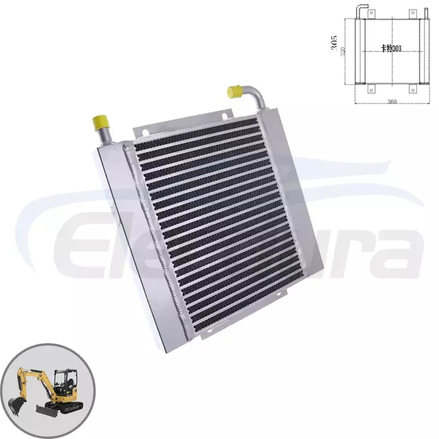 مبرد الزيت الهيدروليكي كامل التجميع 271-7048 مناسب لشركة Caterpillar E303. تصميم من الألومنيوم عالي التحمل متاح للبيع بالجملة بكميات كبيرة