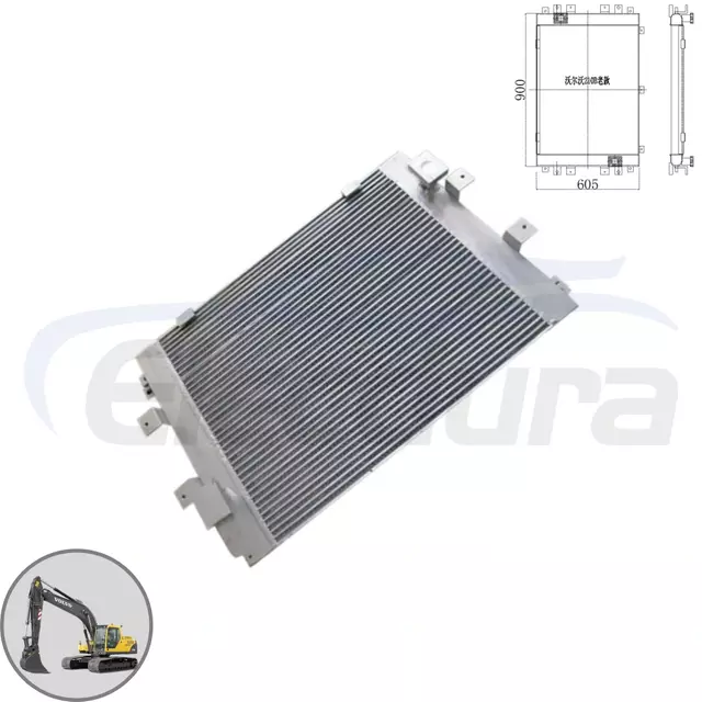 Volvo EC210B เครื่องทำความเย็นน้ำมันไฮดรอลิกเก่า 14552200 ผู้จัดจำหน่ายขายส่งหลังการขาย - หม้อน้ำทดแทนคุณภาพสูงสำหรับรถขุด EC210B ผู้จัดจำหน่ายสั่งซื้อจำนวนมาก OEM ประกอบอลูมิเนียมทำความเย็นไฮดรอลิก