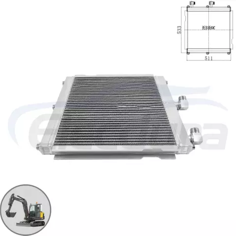 Fornitore all'ingrosso del radiatore dell'olio Volvo EC60C per carichi pesanti 14638978