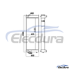XB00004994 Hitachi Tanque de &aacute;gua ZX360-5A Radiador N&uacute;cleo