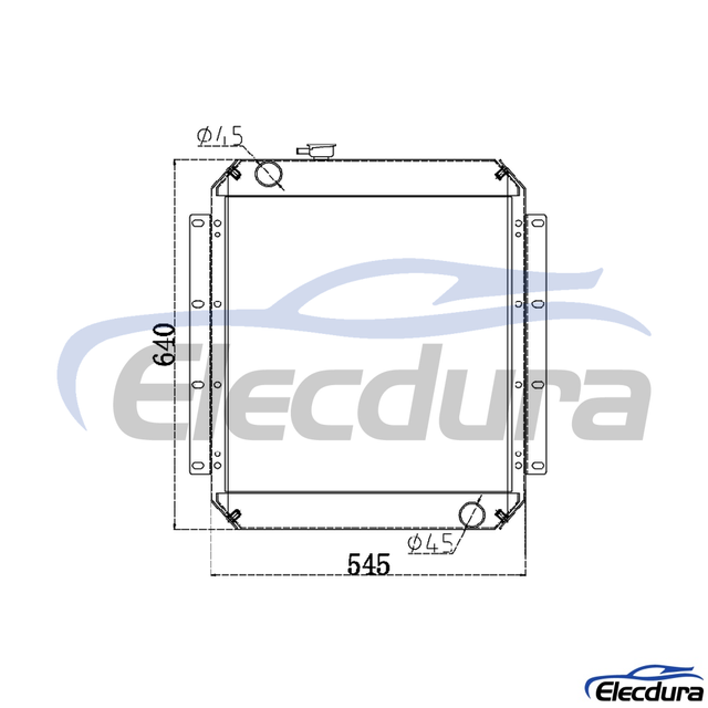 085-5426 Caterpillar E70B Su Deposu Radyat&ouml;r &Ccedil;ekirdek Komplesi