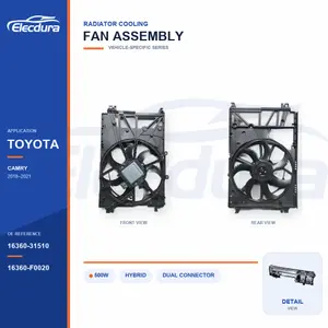 Ansamblu ventilator de răcire radiator pentru Toyota Camry 500W 16360-31510 Aprovizionare &icirc;n vrac