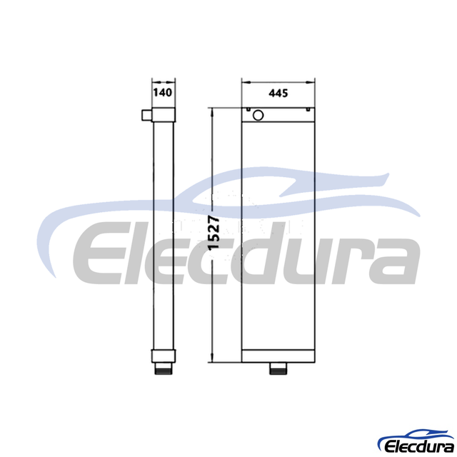 561-03-81642 N&uacute;cleo del tanque de agua Komatsu HD785-7 Radiador