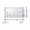 8845002330 Toyota Corolla 2009-2018 A/C 콘덴서 16mm 코어