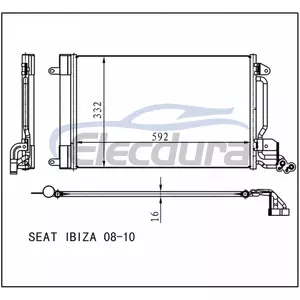 6R0820411D Volkswagen Polo 2020+ Aircocondensor met droger
