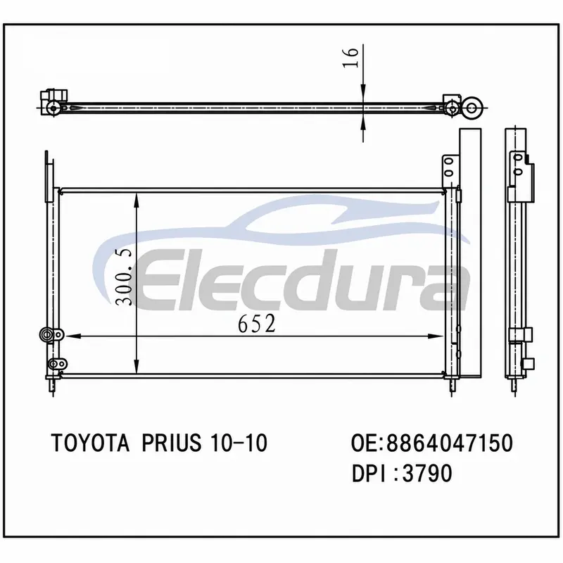 8864047150 Toyota Prius 2010-2015 A/C kondenseri