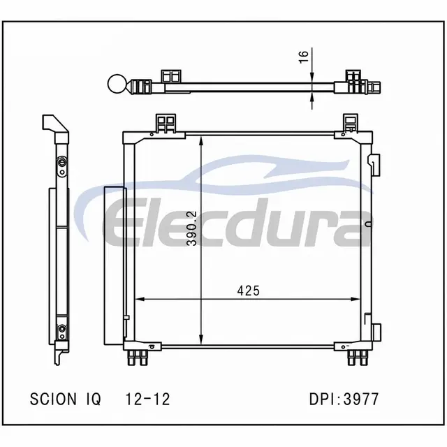 88460-74010 Scion iQ 2012-настоящее время Конденсер кондиционера