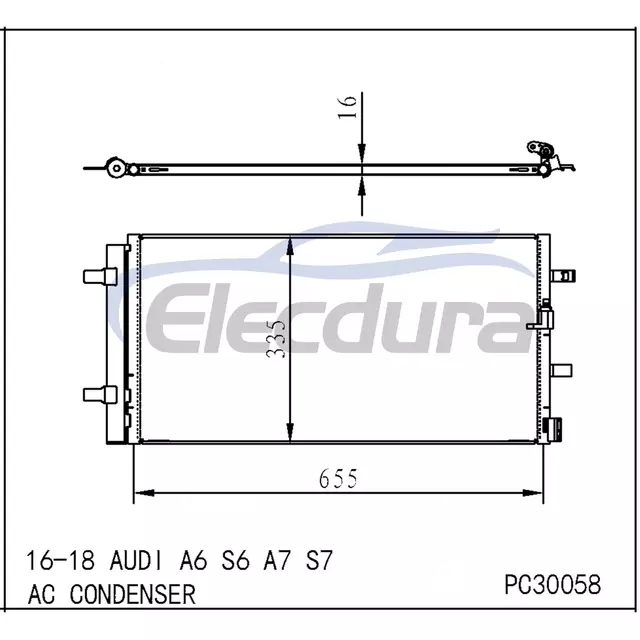 4G0260403N Audi A6 2016–2018 A/C-Kondensator
