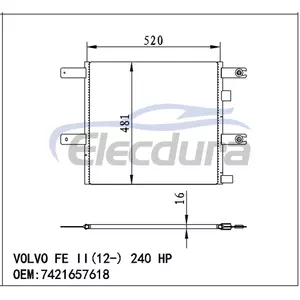 F1FZ19712B Ford Focus 2015-2018 1.0LA/C Ansamblu condensator