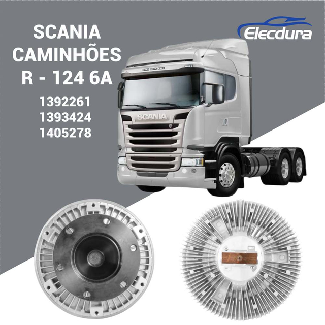 1392261 / 1393424 / 1405278 Scania R124 6A Mechanisch L&uuml;fterkupplung