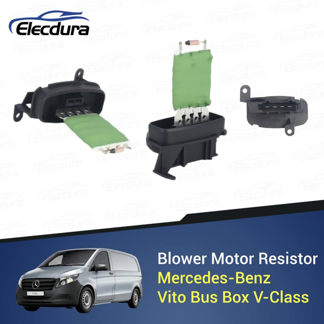 Resistor motor blower 4-pin 0018212560 standar OE untuk sistem HVAC Mercedes-Benz Vito dan V-class W638.