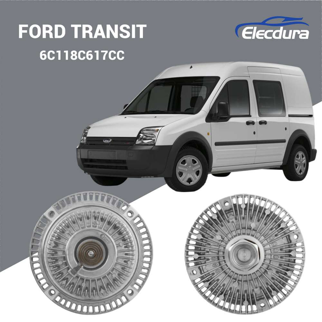 6C118C617CC Mechaniczny Sprzęgło wentylatora do FORD Transit 2.4 TDCi 2008-2013, Hurt