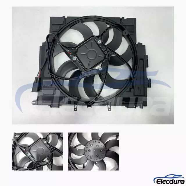 17418642161 Sostituzione all'ingrosso aftermarket del gruppo ventola di raffreddamento del radiatore senza spazzole BMW