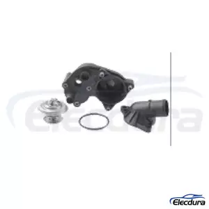 CON UNA CLIP SULLA PORTA TEMPRATRUE 2L2Z-8592-AA Termostato del liquido di raffreddamento del motore