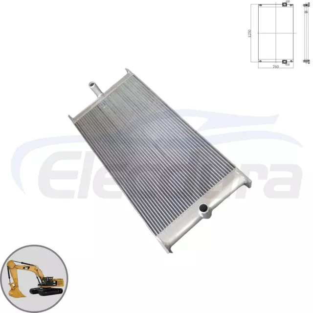Refroidisseur d'huile hydraulique Caterpillar 349D2, vue de base 372-8885 pour les fournisseurs en gros et les distributeurs de commandes en gros