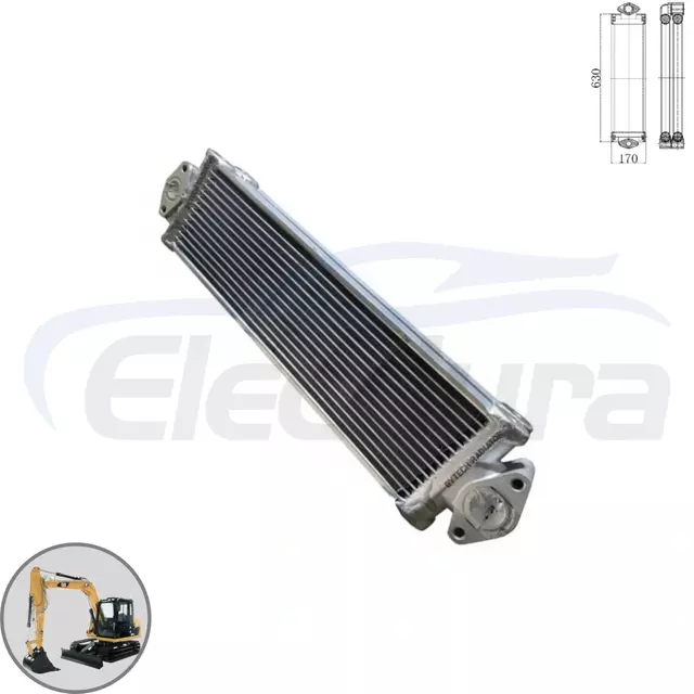 Vue de base du refroidisseur d'huile hydraulique Caterpillar E307D 307-9128 pour les fournisseurs en gros et les distributeurs de commandes en gros.
