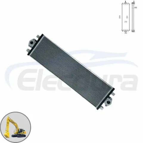 Ψυγείο υδραυλικού λαδιού 20Y-03-42461 1034x303mm ψηλός πυρήνας προμηθευτής χονδρικής για Komatsu PC200-8 PC200LC-8 μαζική παραγγελία αντικατάσταση μετά την αγορά
