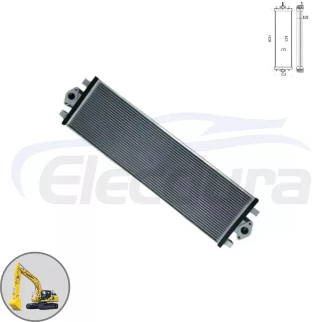 Hydraulick&yacute; olejov&yacute; chladič 20Y-03-42461 1034x303mm vysok&yacute; velkoobchodn&iacute; dodavatel pro v&yacute;měnu hromadn&eacute; objedn&aacute;vky Komatsu PC200-8 PC200LC-8