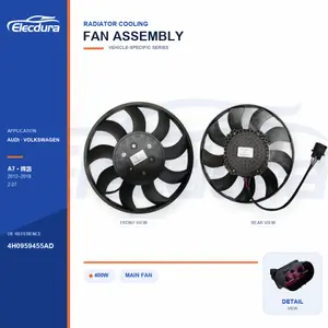 Radiateurkoelventilator voor Audi A7 / Phideon 400W 4H0959455AD bulklevering