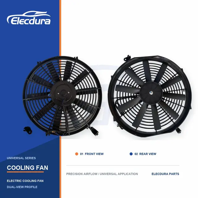 Universel Ventilateur de refroidissement de radiateur Lame droite de 14 pouces 120W en gros