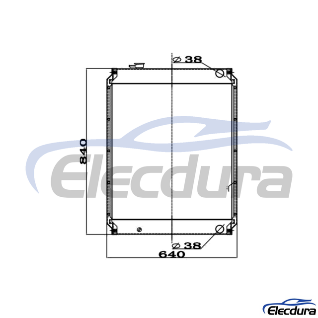 203-03-65610 Komatsu PC100-6 vodn&iacute; n&aacute;drž Chladič j&aacute;dro