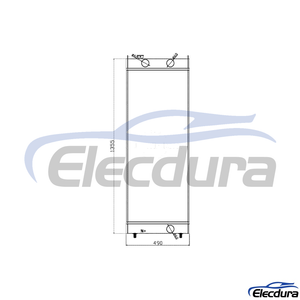 21M-03-21110 N&uacute;cleo do tanque de &aacute;gua Komatsu PC650-8/PC600-8 Radiador