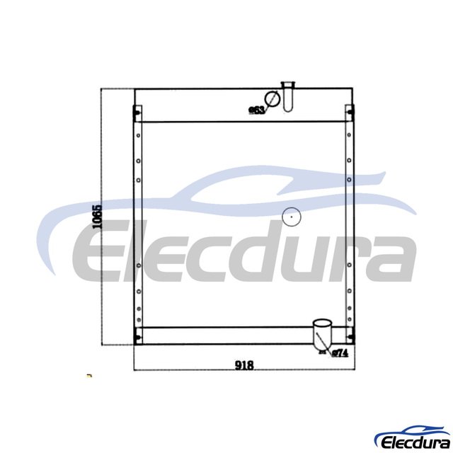 8N0073 Caterpillar 120G/140G vodn&iacute; n&aacute;drž Chladič j&aacute;dro