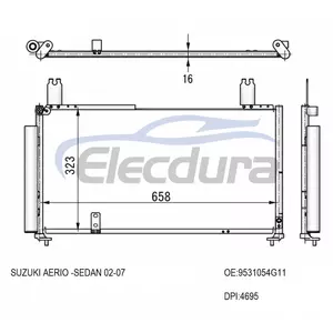 9531054G11 Suzuki Aerio 2002-2007 Airco Condensor