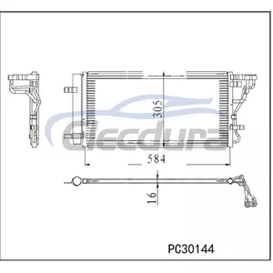 97606J9220 Hyundai Kona 2018-2021 l&eacute;gkondicion&aacute;l&oacute; kondenz&aacute;tor szerelv&eacute;ny 16 mm-es mag