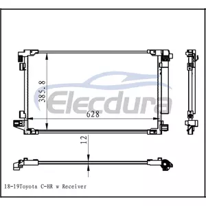 88450-F4010 Toyota C-Hr 2018-2019 Aircocondensor