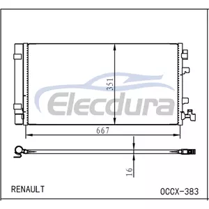 92100-0005R Renault L305 L30h 2010+ A/C kondenz&aacute;tor