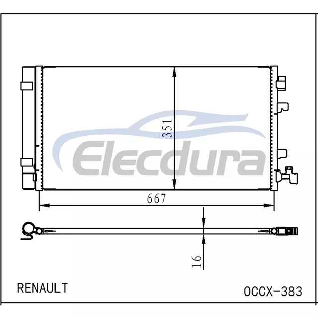 92100-0005R Renault L305 L30h 2010+ Συμπυκνωτής A/C