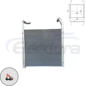 4287045 Hitachi EX200-2 เครื่องท��ความเย็นน้ำมันไฮดรอลิกขายส่งหลังการขายสำหรับผู้จัดจำหน่ายชิ้นส่วนรถขุด