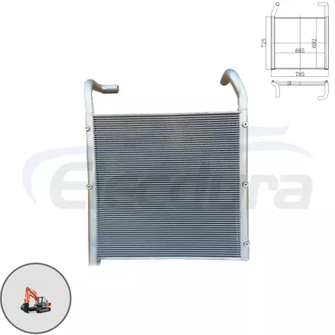 4287045 Hitachi EX200-2 pendingin oli hidrolik pengganti purnajual grosir untuk distributor suku cadang ekskavator