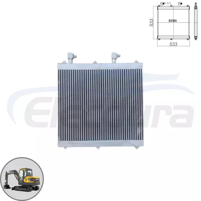 Radiatore dell'olio idraulico Volvo EC55 14638977 fornitore all'ingrosso aftermarket - radiatore sostitutivo di alta qualit&agrave; per il distributore di ordini all'ingrosso del sistema idraulico dell'escavatore EC55B montaggio OEM.