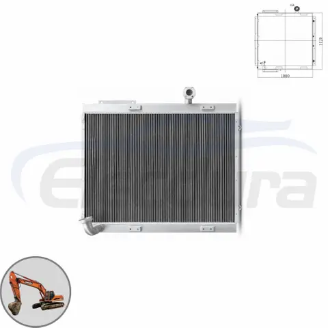 Doosan DH420-7 เครื่องทำความเย็นน้ำมันไฮดรอลิก 13F52000 ผู้จัดจำหน่ายขายส่ง - อะไหล่ทดแทนหลังการขายระดับพรีเมียมสำหรับรถขุด S420LC-V S470LC-V ผู้จัดจำหน่ายสั่งซื้อจำนวนมาก OEM ประกอบ