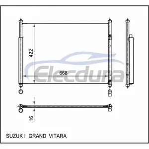 9531064J00 Suzuki Grand Vitara 2006-2008 Конденсатор кондиционера