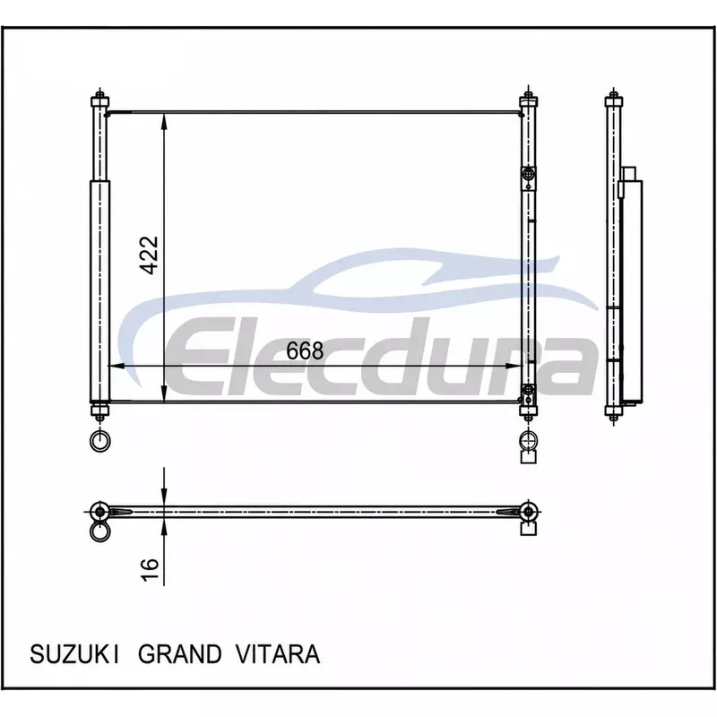 9531064J00 Suzuki Grand Vitara 2006–2008 A/C-Kondensator