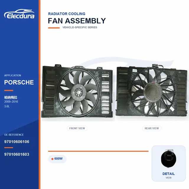 K&uuml;hlerl&uuml;fter-Baugruppe f&uuml;r Porsche Panamera 600W 97010606106 Gro&szlig;packung