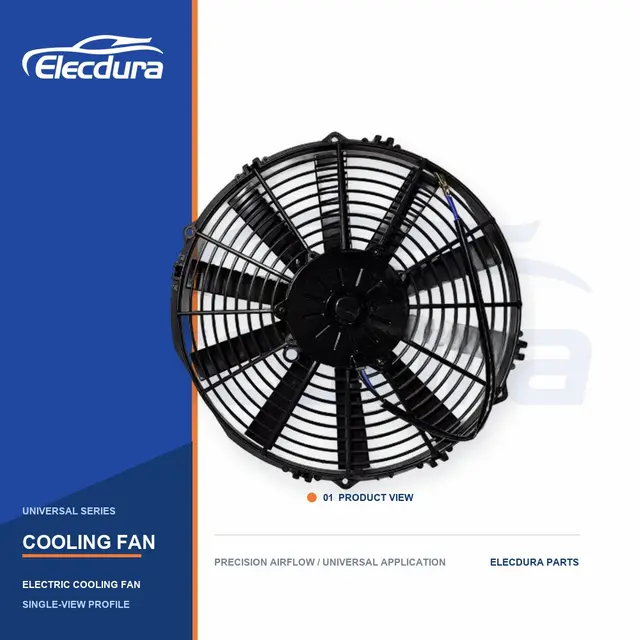 Universeel Radiateurkoelventilator 13 inch recht mes 80W groothandel