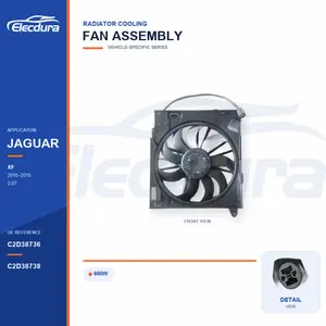 Ensemble ventilateur de refroidissement de radiateur pour Jaguar XF / XJ-XJR 600W C2D38736 approvisionnement en vrac