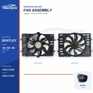 Rakitan kipas pendingin radiator untuk Pasokan Massal Bentley Flying Spur / Continental 3W0121205B